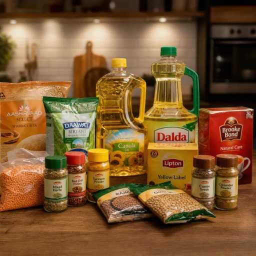 Grains and pantry category image for Pakistani online grocery store